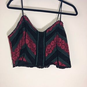 Lace crop top